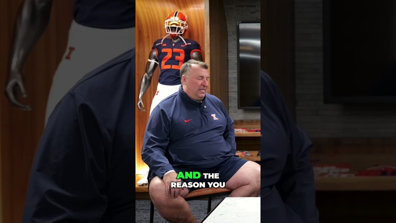 Hard Work ft. Coach Bret Bielema  #nfl #football #illinois #college