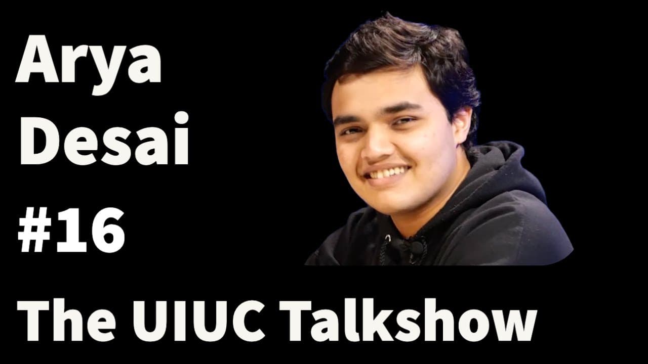 Arya Desai: Astrophysics, Crying, and Neil deGrasse Tyson | The UIUC Talkshow #16