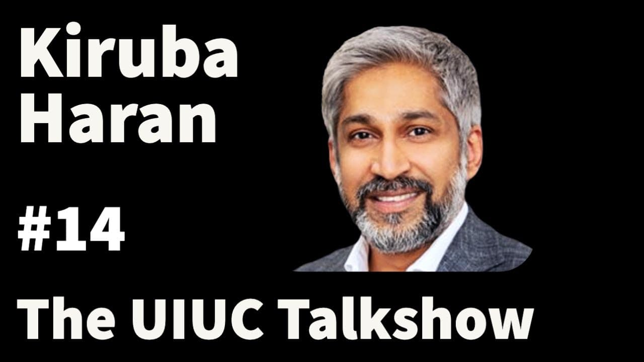 Kiruba Haran: Building an Electric Aircraft and Getting Back to the Future | The UIUC Talkshow #14