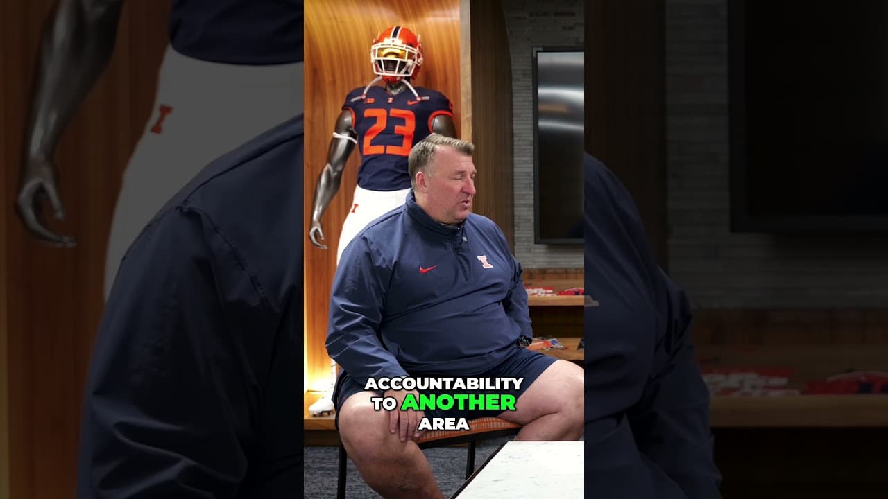 The Freedom and Challenges of College Life | Coach Bret Bielema  #nfl #illinois #football #college